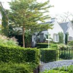 Suburban housing and garden